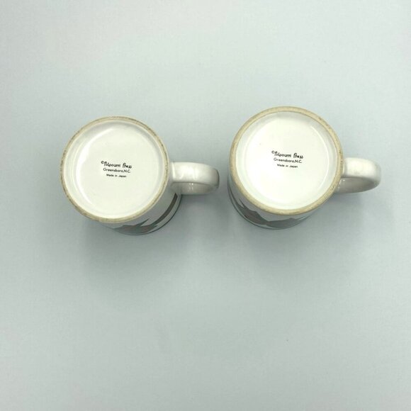 Vtg Potpourri Designs Coffee Mugs Set of 2 Bow Christmas Holiday 12 oz Japan - Picture 5 of 8